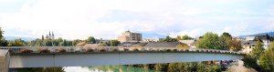 Pedestrian Walkway across the Drau River