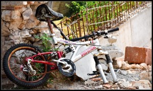 Broken bike in Pula, Croatia