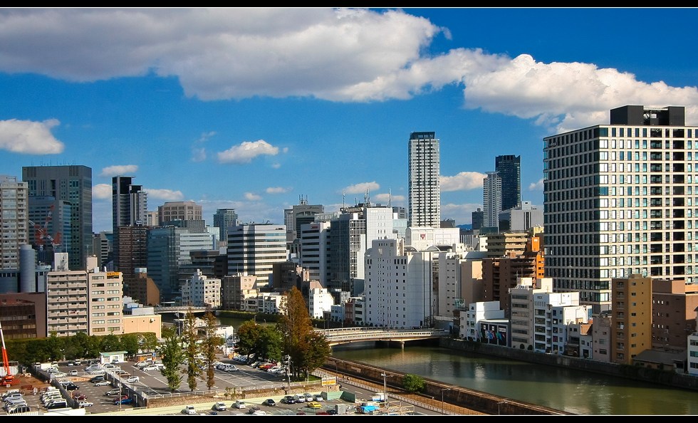 Osaka Skyline by Day