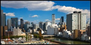 Osaka Skyline by Day