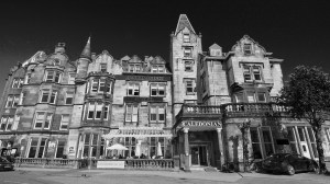 oban - 003 - street view CALEDONIAN b&w